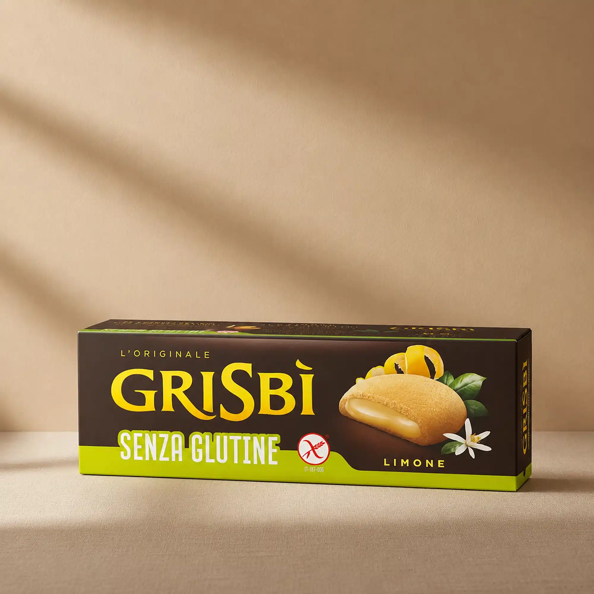 Paquete de galletas de limón sin gluten Grisbí