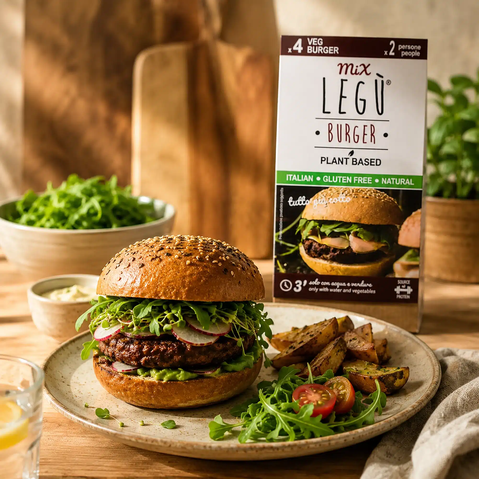 Legu Hamburguesa Vegana - Imagen 2